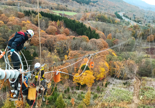 275㎸電線地線張替工事