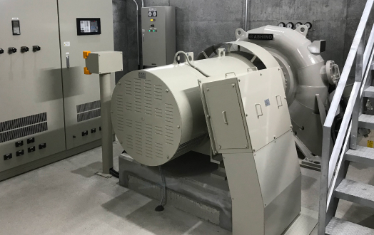 小型水力発電所建設工事