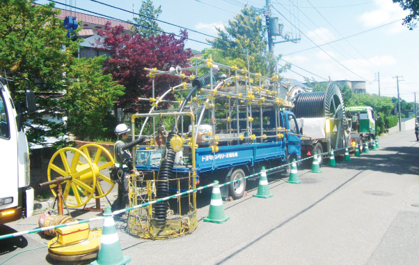 187kV CV ケーブル管路引入工事