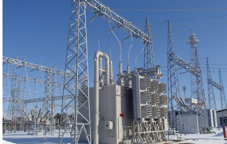 写真の連変Aにて変圧（187㎸→66㎸）