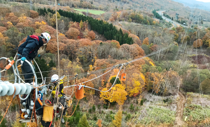 275㎸電線地線張替工事